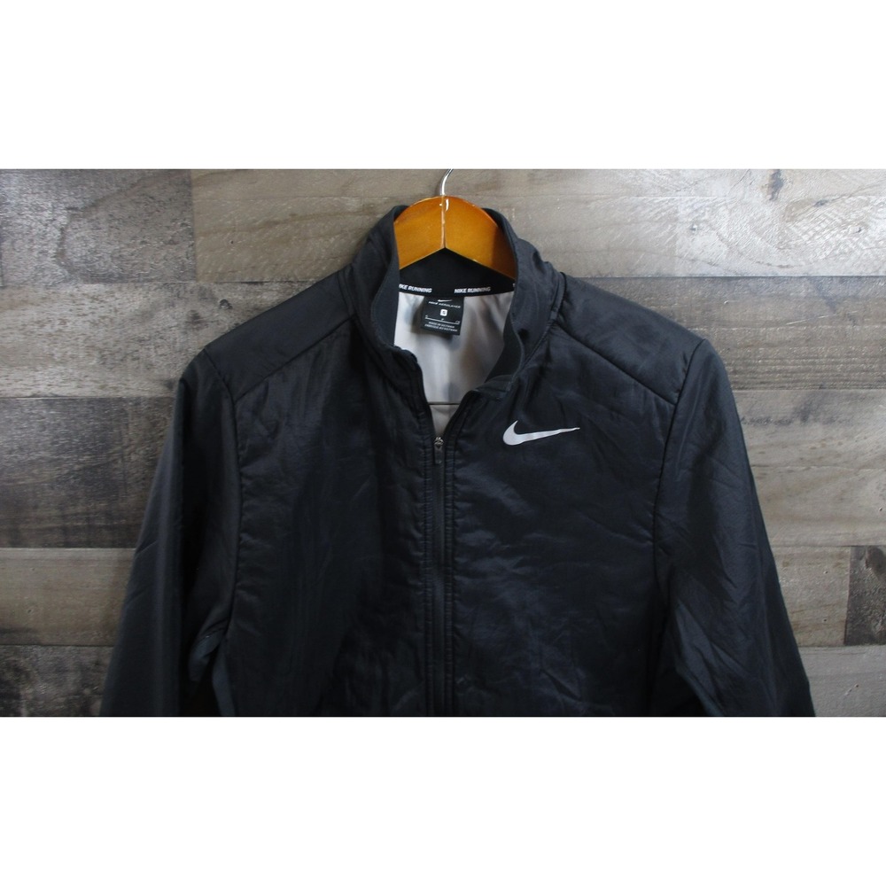 Nike Jacket Mens Small Black AeroReady Aerolayer Repel Full Zip Reflective